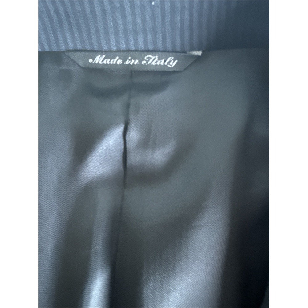 Canali Dark Navy Pinstripe 100% Wool Suit Coat 54 L Business Italy‎ - Picture 4 of 7